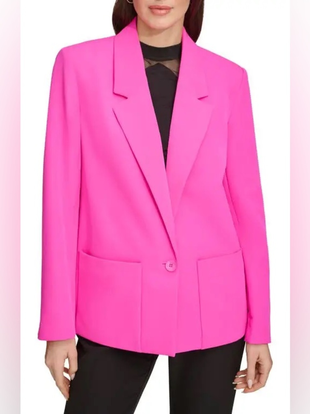DKNY  Women’s Pink Blazer Size XL NWT